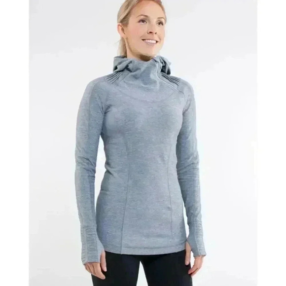Lululemon Run Back On Track Gray Pullover, Size 4 - Picture 1 of 11